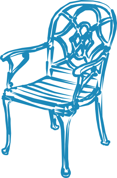 Download Blue Chair Clip Art at Clker.com - vector clip art online ...