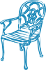 Blue Chair Clip Art