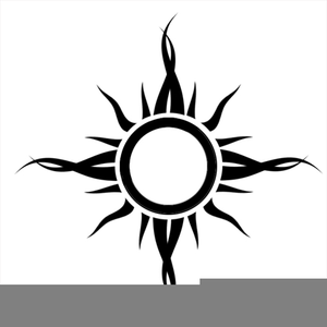 Free Tribal Sun Clipart Image