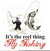 Fly Fisherman Clipart Image