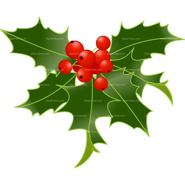 Holly Sprig Clipart | Free Images at Clker.com - vector clip art online ...