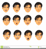 Worried Expressions Clipart Image