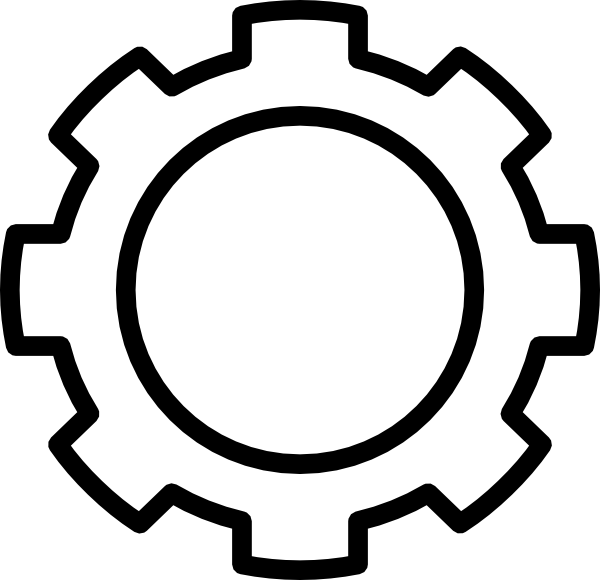 Black Gear Clip Art at Clker.com - vector clip art online, royalty free