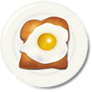 Egg Toast Breakfast Image