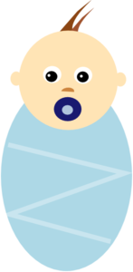 Download Baby Boy Brown Hair Clip Art at Clker.com - vector clip art online, royalty free & public domain