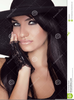 Fashion Model Clipart Black And White Image