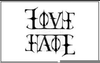 Love Hate Ambigrams Image