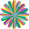 Colorful Starburst Clip Art