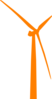 Wind Turbine Orange Clip Art