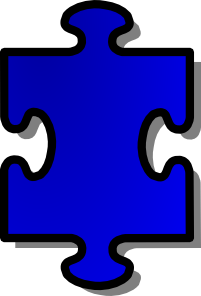 Jigsaw Blue Puzzle Piece Clip Art