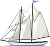 Boat Sail Sideways Clip Art