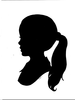 Woman Profile Clipart Image