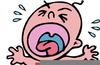Cartoon Baby Crying Clipart Image
