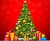 Free Christmas Tree Bulbs Clipart Image