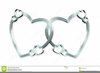 Silver Double Heart Border Clipart Image