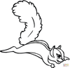 Free Flying Squirrel Clipart Image