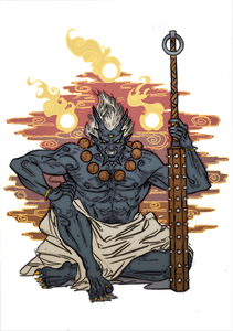 Japanese Oni Painting Image