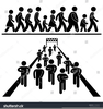 Black People Marching Clipart Image