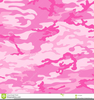Pink Camo Pattern Clipart Image
