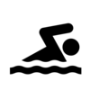 Swimmer White Clip Art