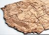 Topographic Relief Clipart Image