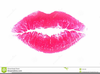 Lips Kiss Clipart Image