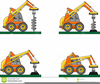 Heavy Construction Equipment Clipart Image