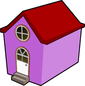 Bigredsmile A Little Purple House Clip Art