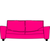 Hot Pink Couch Clip Art
