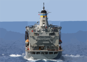 The Military Sealift Command Ship Usns Leroy Grumman (t-ao 195) Underway Clip Art