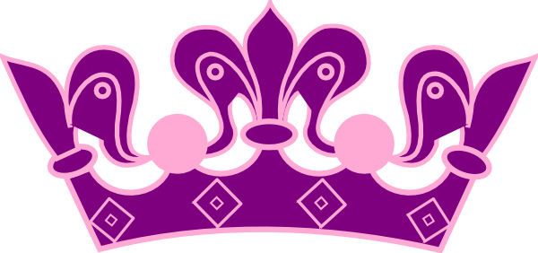 Princess Crown Pink Purple Clip Art at Clker.com - vector clip art