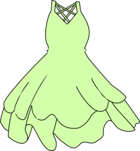 Pale Green Dress Clip Art