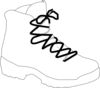 White Boot Clip Art