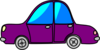Car Purple Cartoon Transport Clip Art