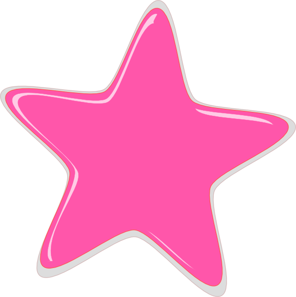 Pink Star Editedr Clip Art at Clker.com - vector clip art online ...
