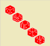 Red Dice Clip Art