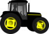 Black Tractor Clip Art