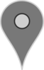 Google Map Pointer Grey Clip Art