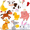 Free Cartoon Farm Animals Clipart Image