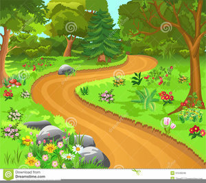 Dirt Trail Clipart Image