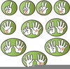 Number One Hand Clipart Image
