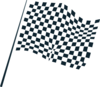 Chequered Flag Icon Clip Art