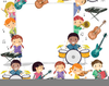 Children Playing Instruments Clipart Image
