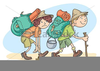 Clipart Wanderer Mit Rucksack Image