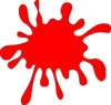 Red Splatter Clip Art