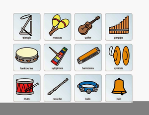 Rhythm Instruments Clipart Image