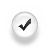 Black White Pearl Icon Symbols Shapes Check Mark Ps Image