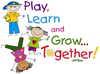 Play Learn Grow Together Clipart Image