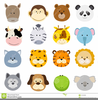 Jungle Baby Animals Clipart Image