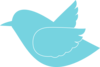 Blue Bird Silhouette Clip Art